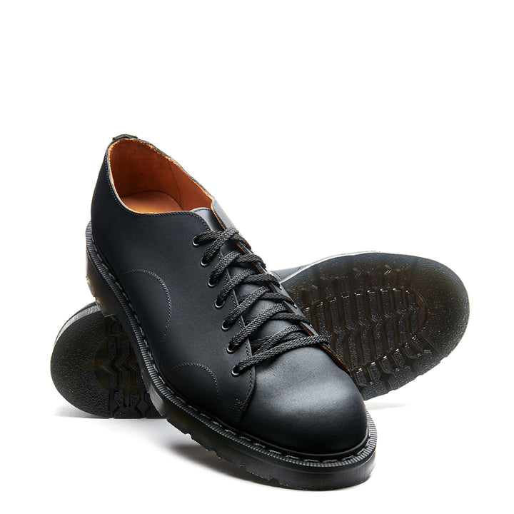 Black Greasy Solovair 7 Eye Men's Monkey Shoes | 170523SXK