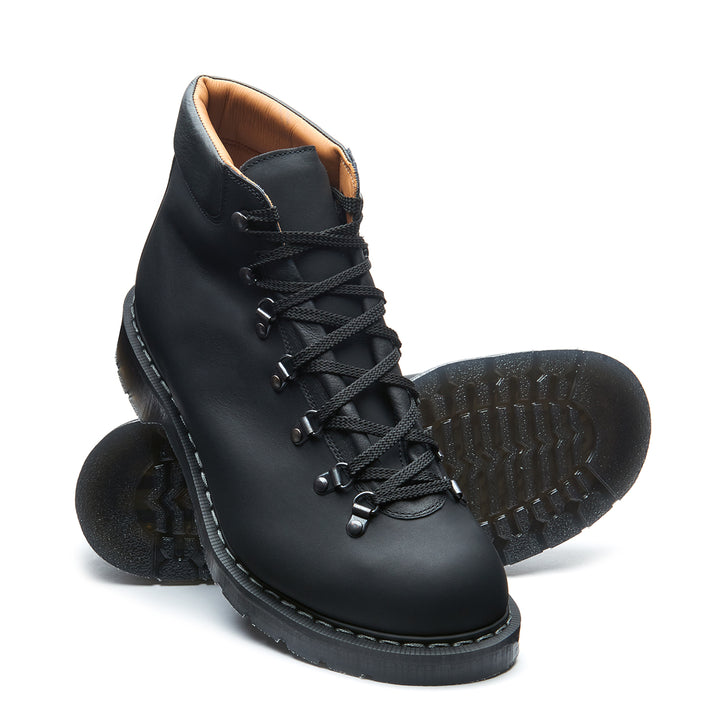 Black Greasy Solovair Urban Hiker Women's Hiker Boots | 340987QPW