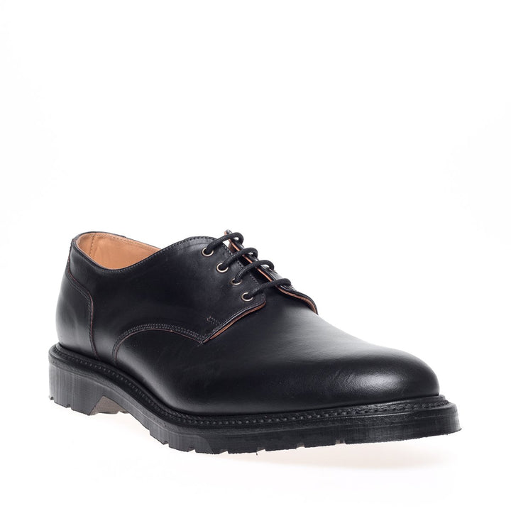 Black Horween Solovair 4 Eye Men's Gibson Shoes | 234965NPC