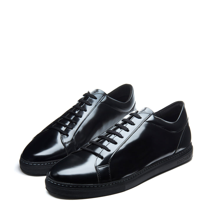 Black Vegan Solovair Sneaker 70 Men's Sneakers | 058294MRD