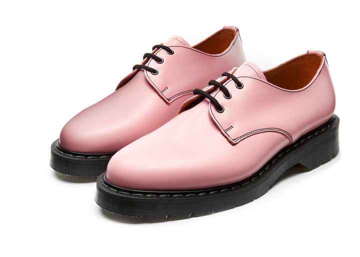 Blush Pink Hi-Shine Solovair 3 Eye Men's Gibson Shoes | 089714ZIU