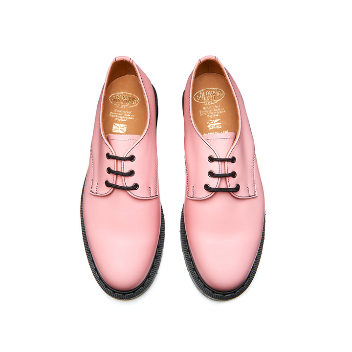 Blush Pink Hi-Shine Solovair 3 Eye Men's Gibson Shoes | 089714ZIU