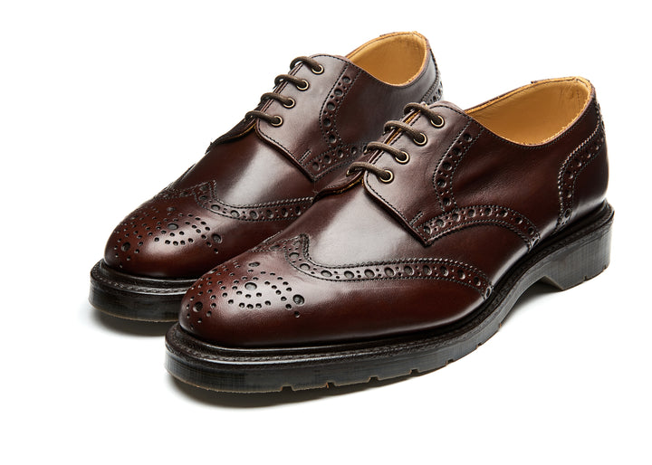 Brown Horween Solovair 4 Eye Gibson Men's Brogue Shoes | 653982UOI