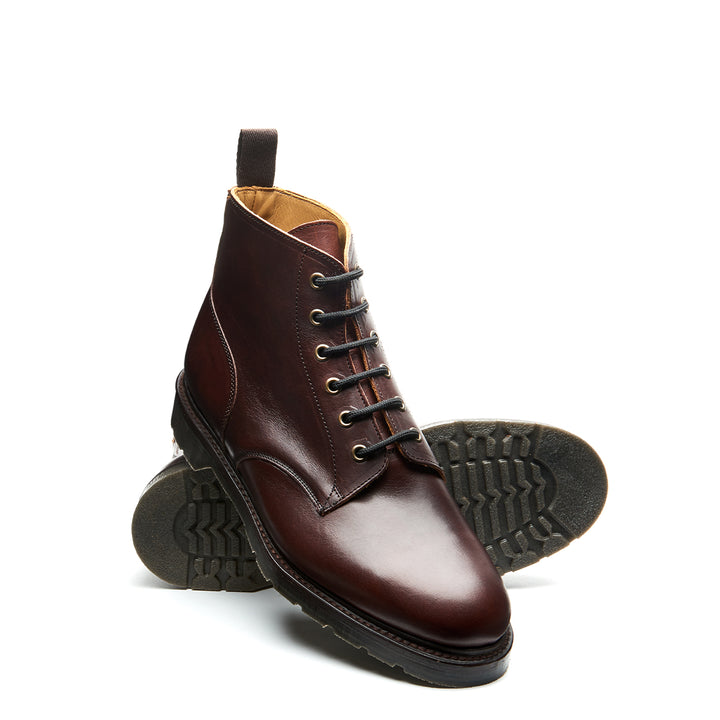 Brown Horween Solovair 6 Eye Men's Derby Boots | 953748KRV