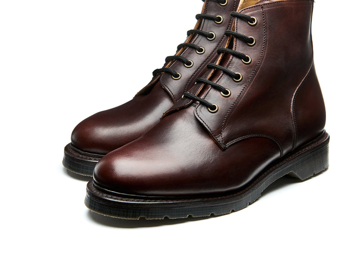 Brown Horween Solovair 6 Eye Men's Derby Boots | 953748KRV