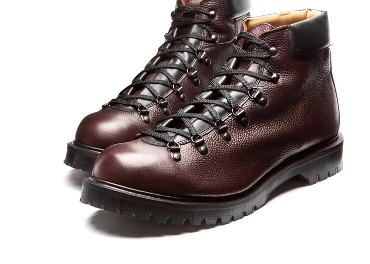 Burgundy Grain Solovair Urban Hiker Men's Hiker Boots | 159038JMO