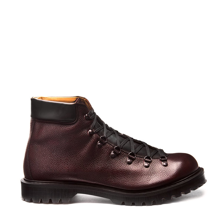 Burgundy Grain Solovair Urban Hiker Men\'s Hiker Boots | 159038JMO