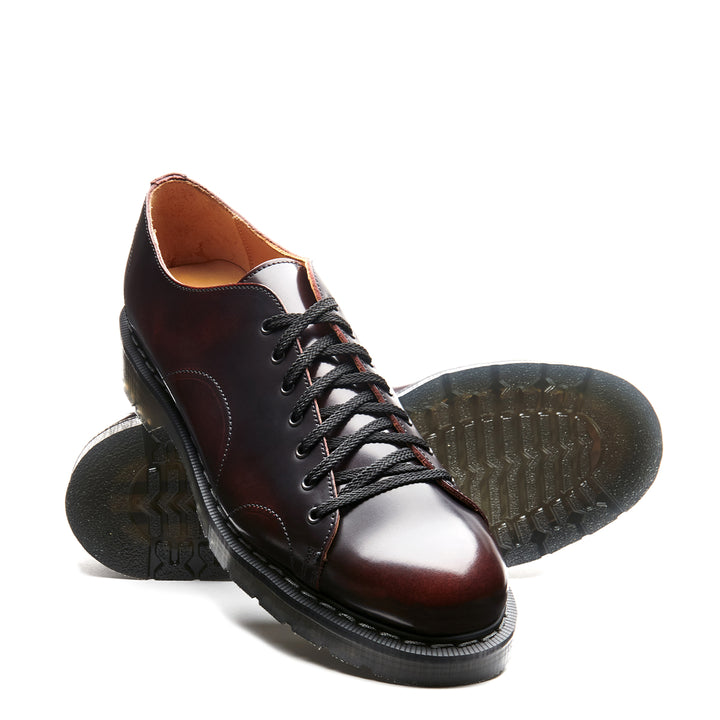 Burgundy Rub-Off Solovair 7 Eye Men's Monkey Shoes | 915208HBD