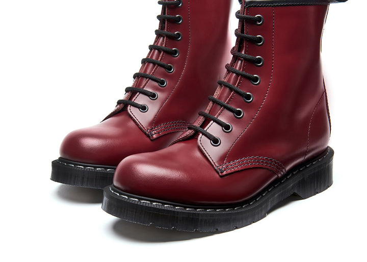 Cherry Red Solovair 8 Eye Men's Derby Boots | 657890LGE