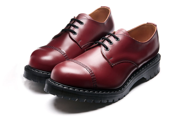 Cherry Red Solovair Gibson Shoes Men's Steel Toe Shoes | 862075KLY