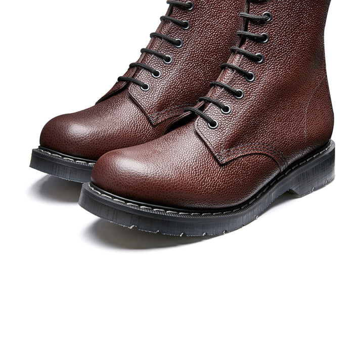 Chilli Grain Solovair 8 Eye Men's Derby Boots | 480721FEV