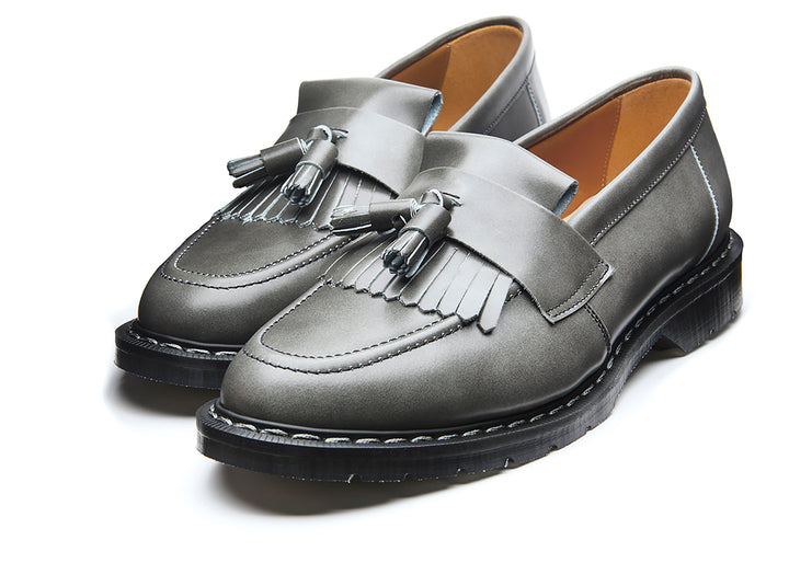 Cloud Grey Rub Off Solovair Tassel Men's Loafers | 820654BSI