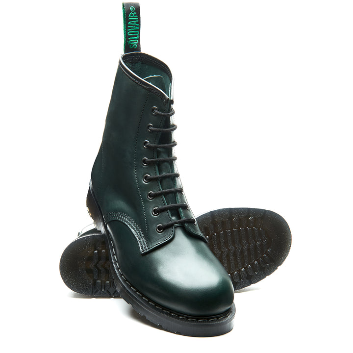 Green Gaucho Solovair 8 Eye Men's Derby Boots | 506349TGN