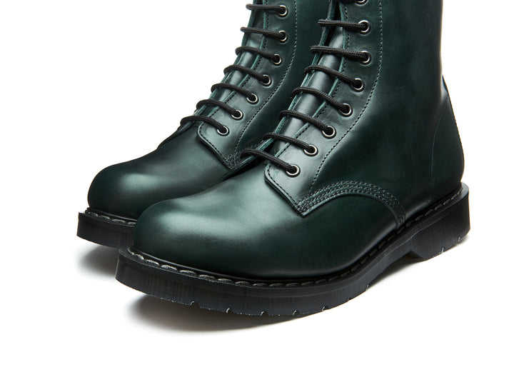 Green Gaucho Solovair 8 Eye Men's Derby Boots | 506349TGN