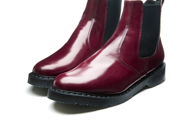 Merlot Hi-Shine Solovair Dealer Boots Men's Vegan Boots | 436927SDY