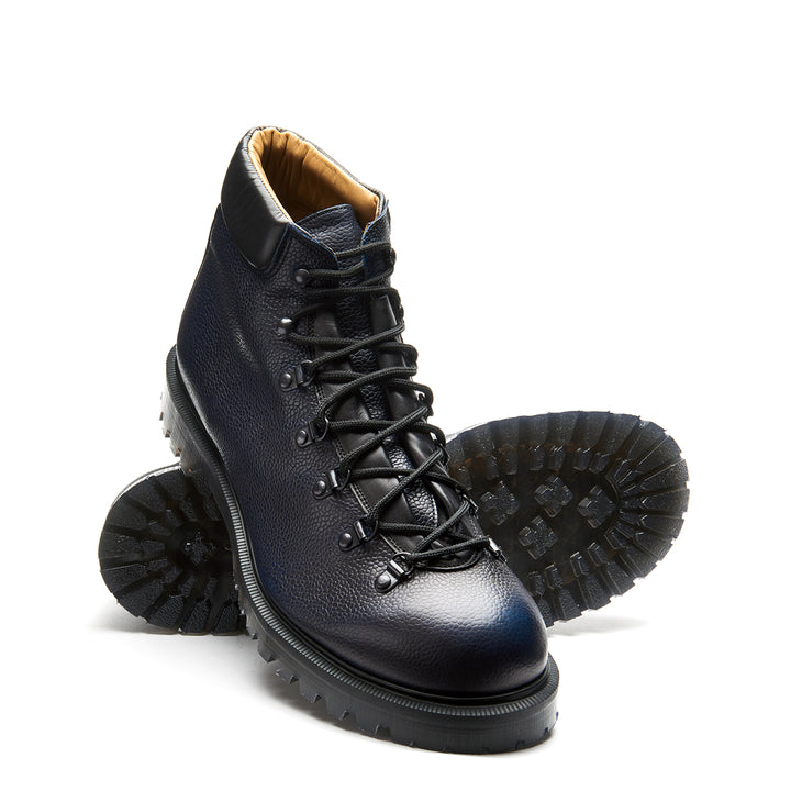 Navy Grain Solovair Urban Hiker Men's Hiker Boots | 530298HKC