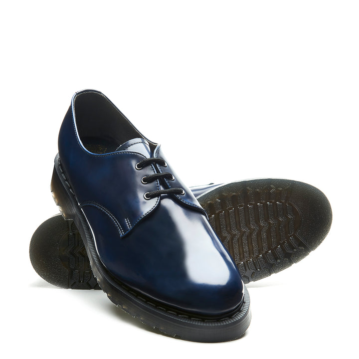 Navy Rub-Off Solovair Gibson Shoes Men's Vegan Shoes | 680514PDR