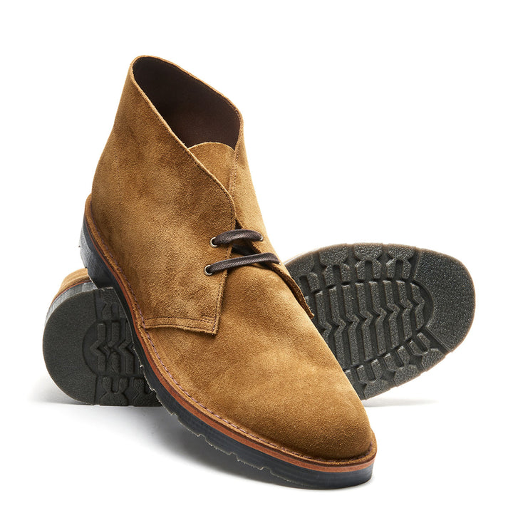 Tan Solovair Suede Men's Chukka Boots | 713264SQB