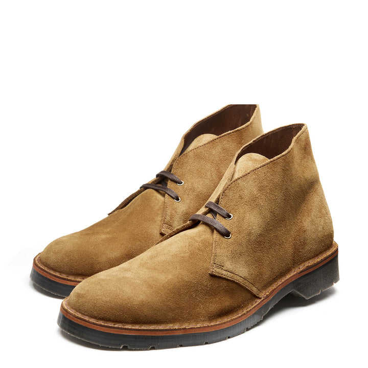 Tan Solovair Suede Men's Chukka Boots | 713264SQB