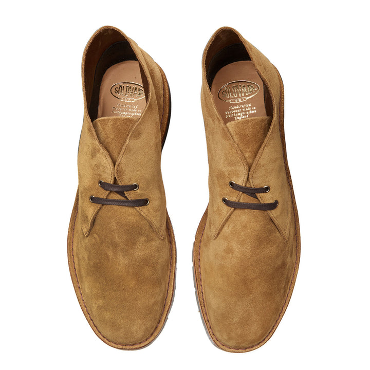 Tan Solovair Suede Men's Chukka Boots | 713264SQB