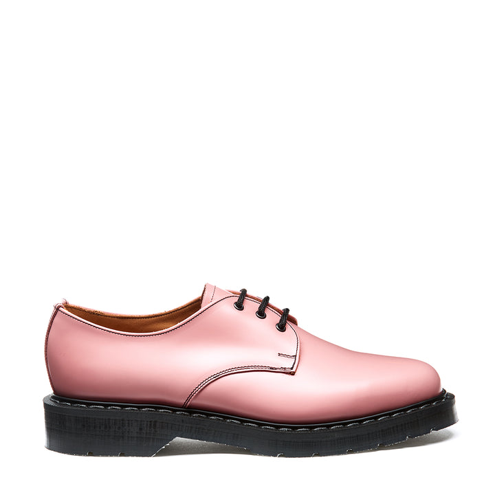 Blush Pink Hi-Shine Solovair 3 Eye Men's Gibson Shoes | 089714ZIU