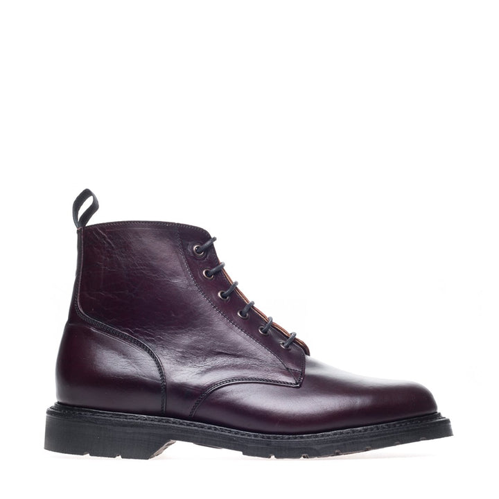 Burgundy Horween Solovair 6 Eye Men's Derby Boots | 617403AGF