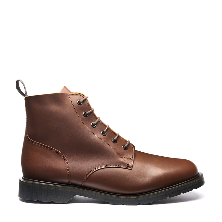 Chestnut Solovair 6 Eye Men's Derby Boots | 173460DMH