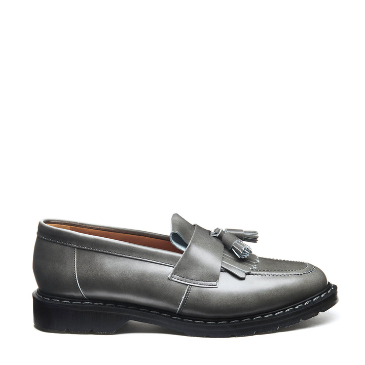 Cloud Grey Rub Off Solovair Tassel Men's Loafers | 820654BSI