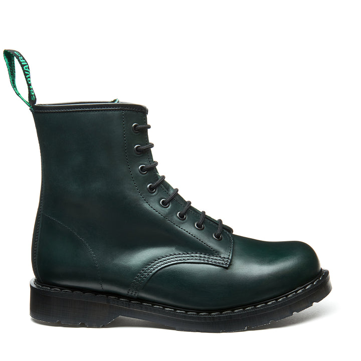 Green Gaucho Solovair 8 Eye Men's Derby Boots | 506349TGN