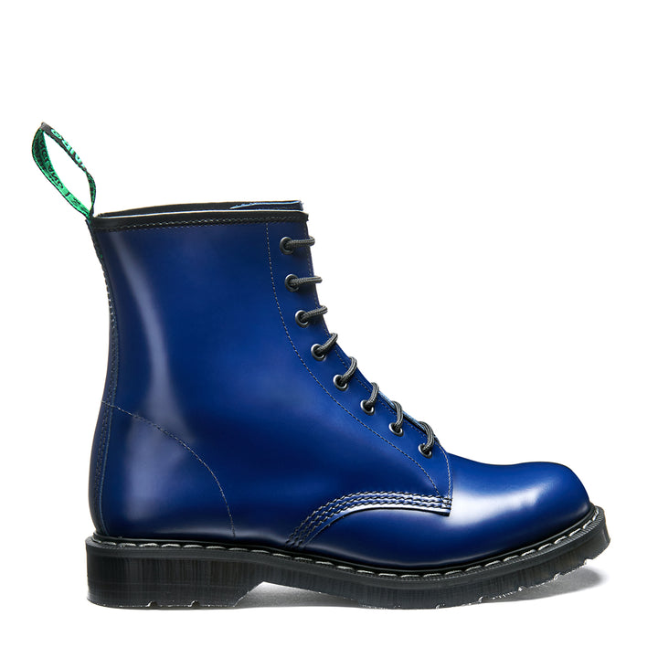 Indigo Blue Solovair 8 Eye Women's Derby Boots | 931850OCL