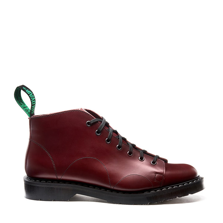 Oxblood Hi-Shine Solovair 7 Eye Men's Monkey Boots | 764291BLR